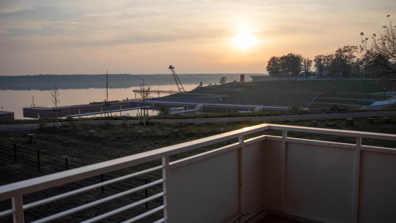 Ferienwohnung Seeblick Lausitzer Seenland Grossraeschen Esterno foto