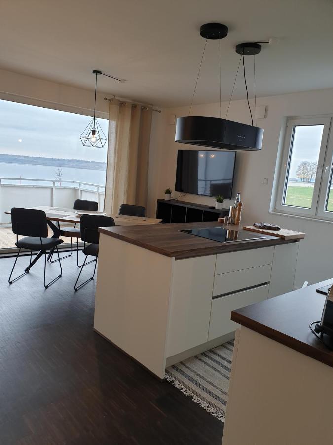 Ferienwohnung Seeblick Lausitzer Seenland Grossraeschen Esterno foto