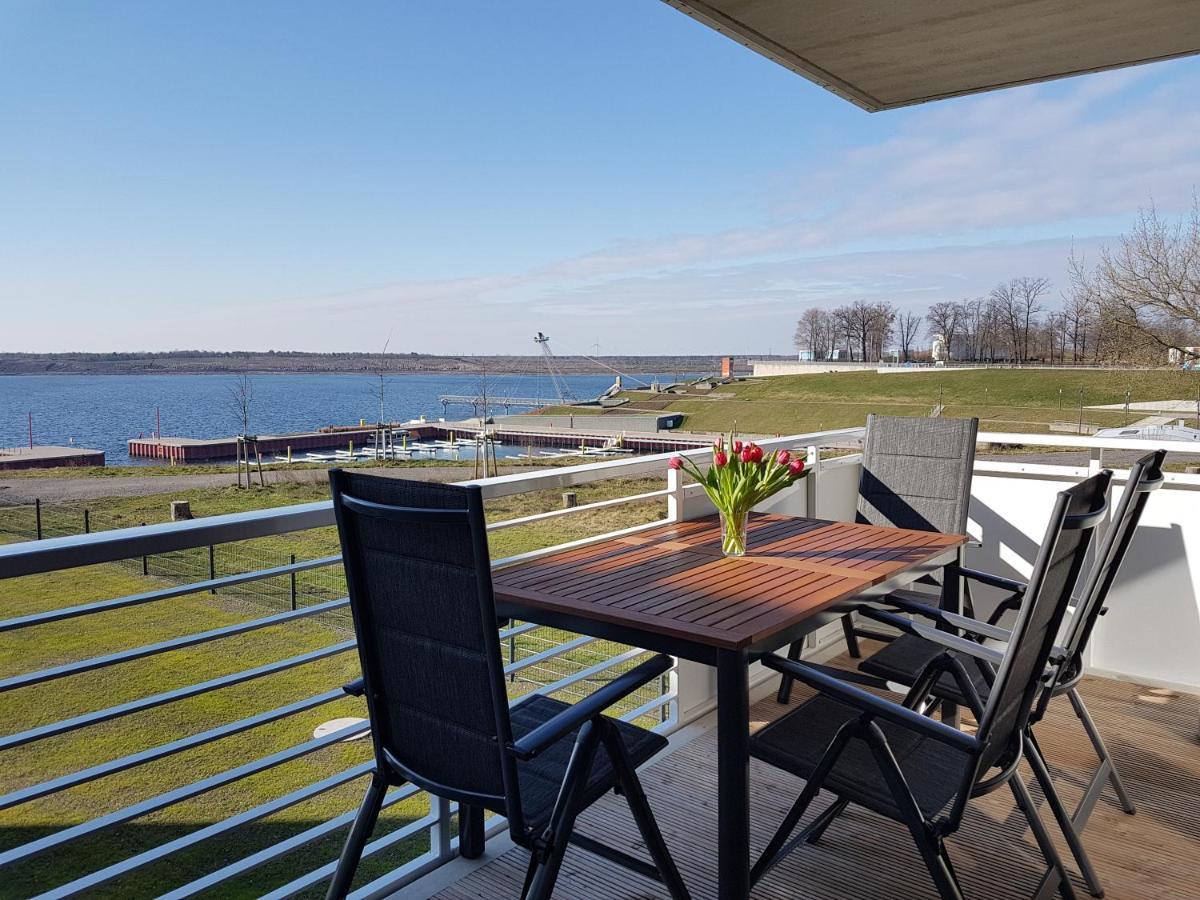 Ferienwohnung Seeblick Lausitzer Seenland Grossraeschen Esterno foto