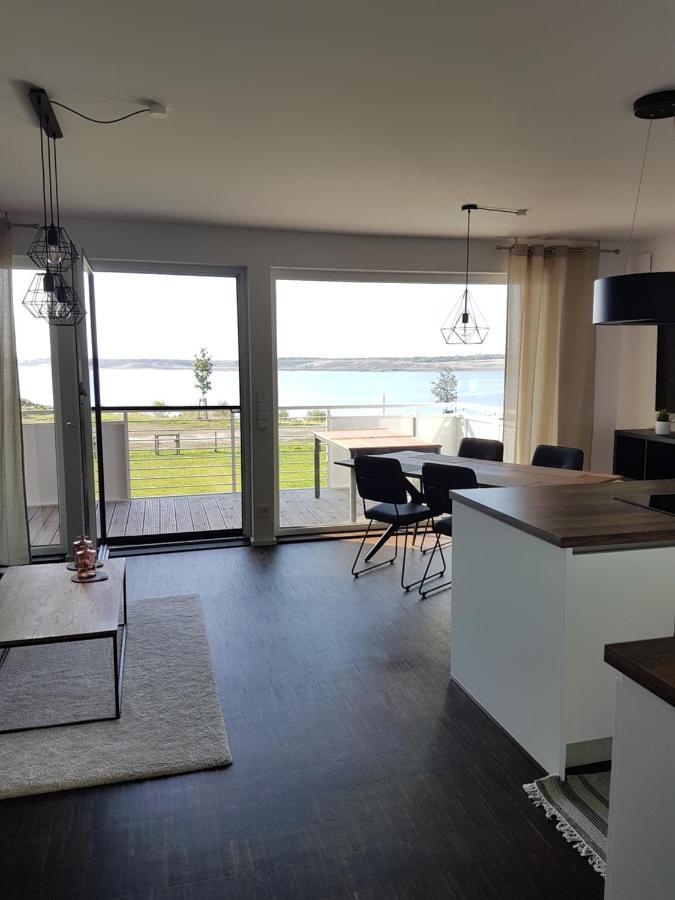 Ferienwohnung Seeblick Lausitzer Seenland Grossraeschen Esterno foto