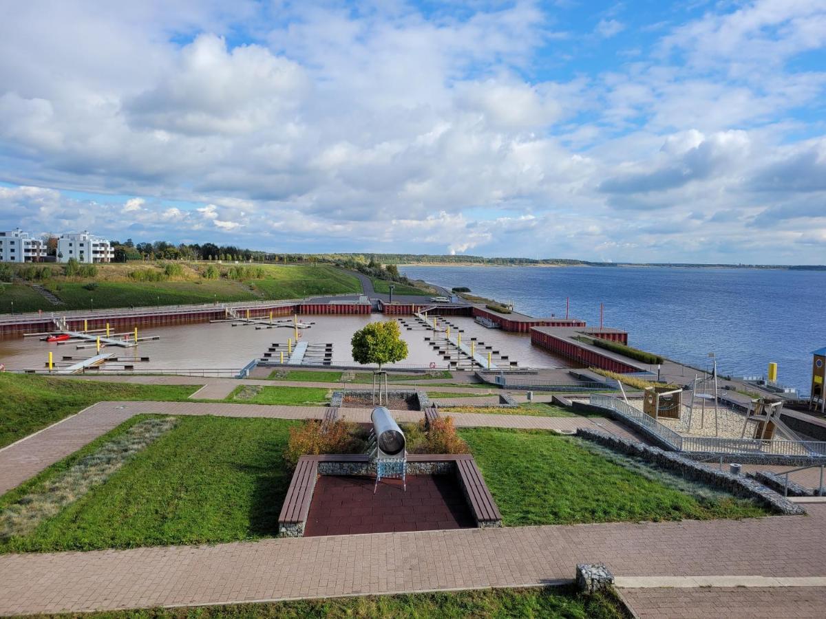 Ferienwohnung Seeblick Lausitzer Seenland Grossraeschen Esterno foto